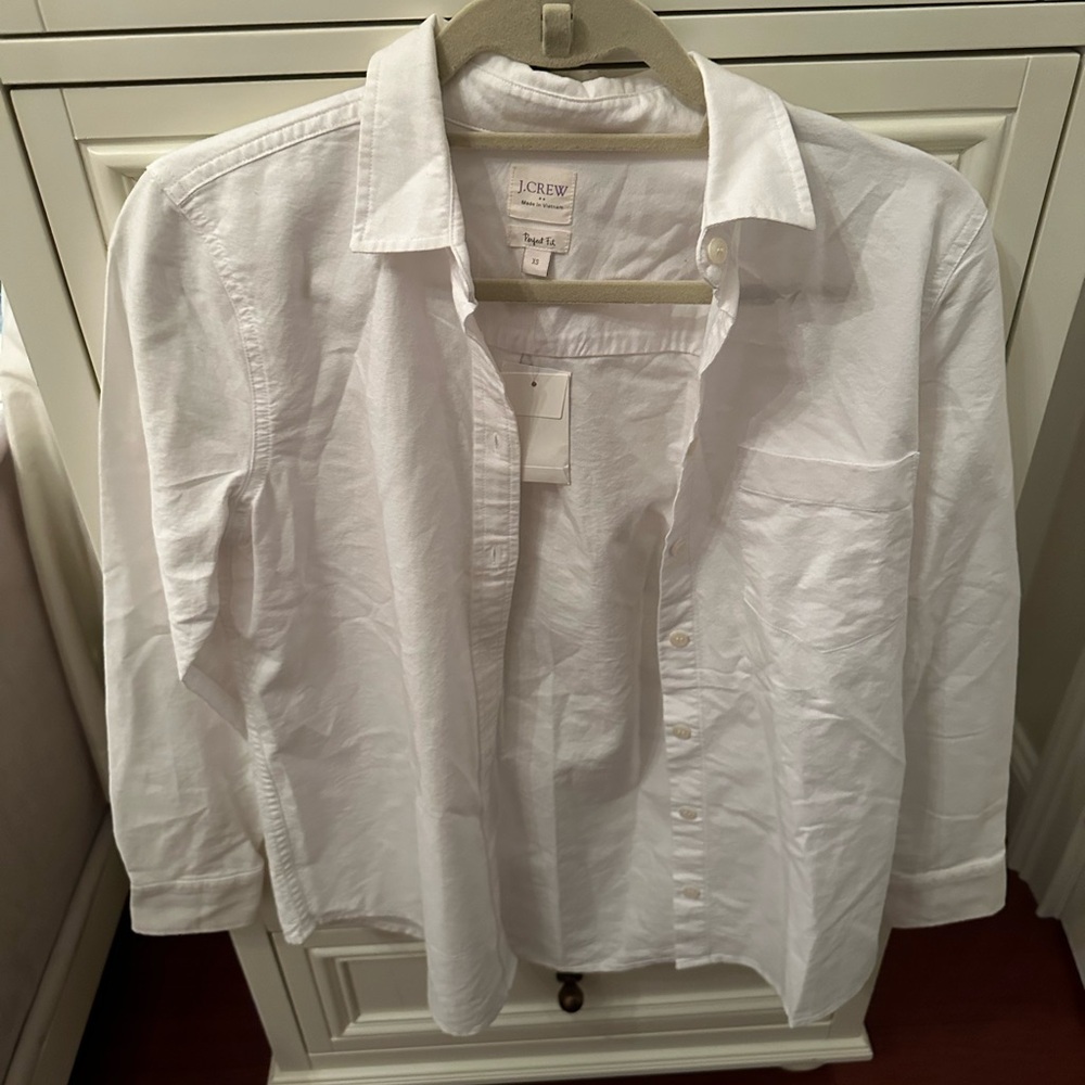 NWT J crew perfect fit button down size XS